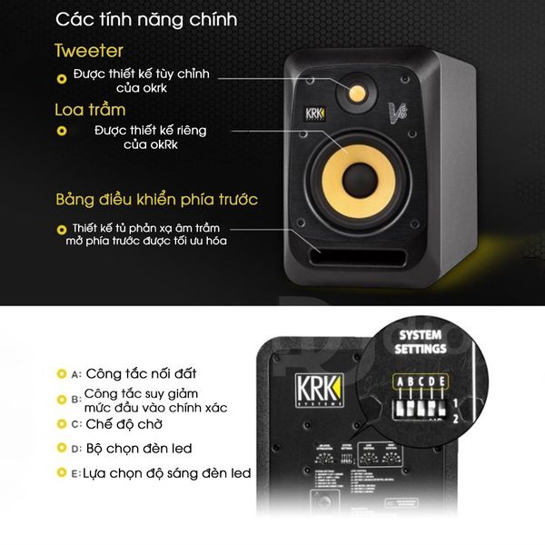 Loa kiểm âm KRK V8S4 - Monitor Studio KRK