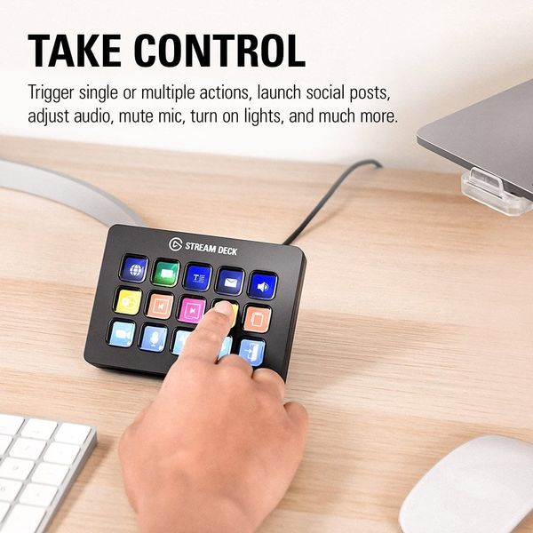 Thiết bị Stream Elgato StreamDeck MK2 Màu Đen (15 phím) - Màn hình phụ StreamDesk MK2