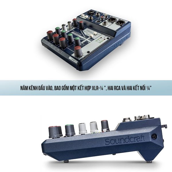 Mixer Analog Soundcraft NOTEPAD 5 - Mixer đa năng karaoke livestream