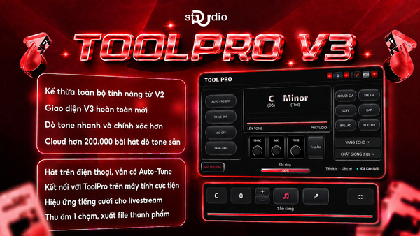 Dịch vụ cài đặt Project Hát Live, Thu Âm  - Tích hợp ToolPro - Auto Tune Pro Livestream (BH 12 tháng trên 1 máy)
