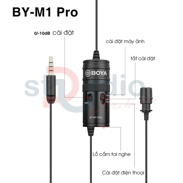 Micro thu âm Boya By M1 pro - Micro thu âm cài áo