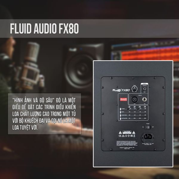 Loa kiểm âm Fluid Audio FX80 Coaxial Studio Monitor (cái)