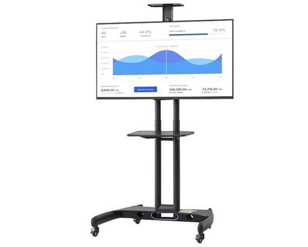 Giá Treo Tivi Di Động NB-AVA1500-60-1P Model 2022 có khay camera