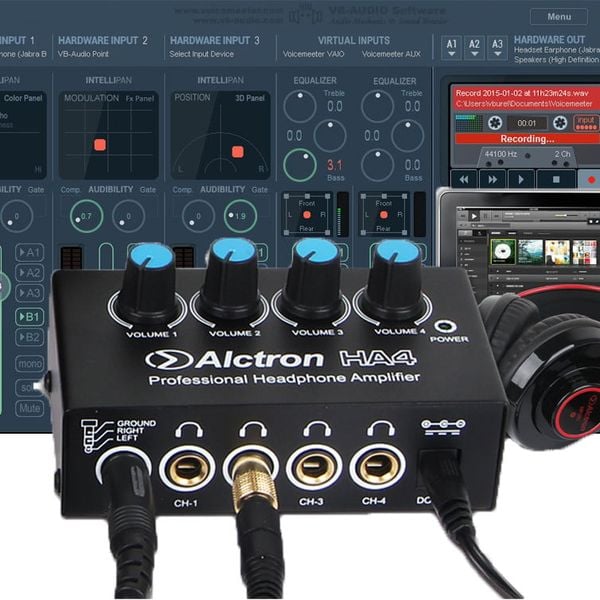 Thiết bị chia tai nghe Alctron HA4PLUS 4-Channel Headphone Amp