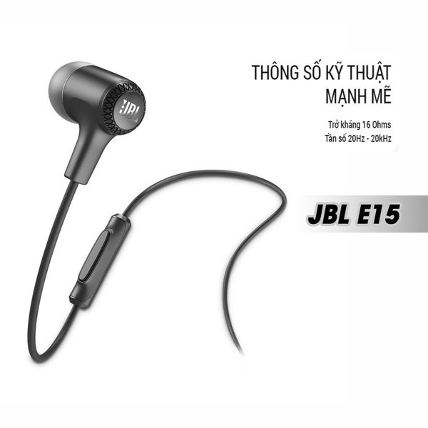 Tai nghe nhét tai thể thao JBL E15, tai nghe thể thao nhét tai JBL