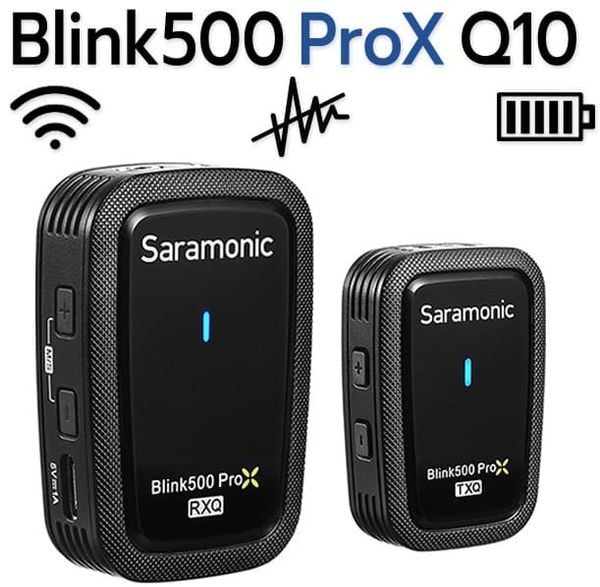 Bộ micro không dây Saramonic Blink500 ProX Q10 cổng 3.5mm