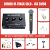 Combo Thu Âm Soundcard M-Audio M-TRACK SOLO và Micro ISK SM58