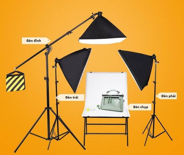 Bộ Tay Boom Treo Đèn 4M, Thiết Bị Gắn Micro Và Máy Ảnh