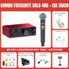 Bộ thu âm Focusrite Scarlett Solo (Gen 4) Micro thu âm iSK SM58