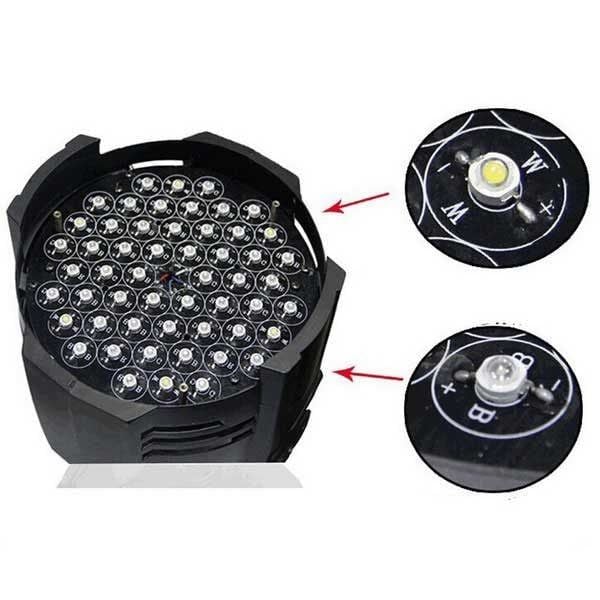 Đèn sân khấu, đèn par led 54 bóng x 3W full màu LSK-54F