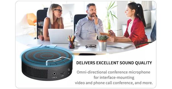 Micro hội nghị trực tuyến Boya BY-BMM300 - Micro có dây để bàn