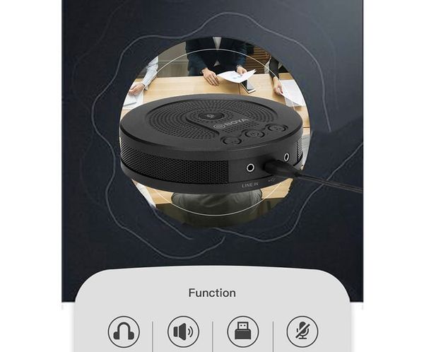 Micro hội nghị trực tuyến Boya BY-BMM400 - Micro có dây để bàn