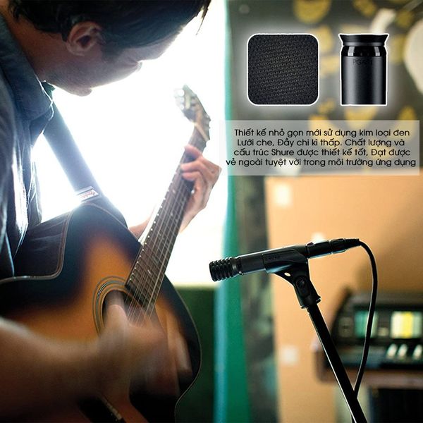 Micro thu âm nhạc cụ Shure PGA81-LC Cardiod Condenser