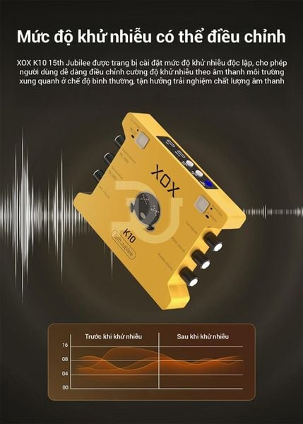 Sound card XOX K10 15th Jubilee bản mới nâng cấp thế hệ mới 2025