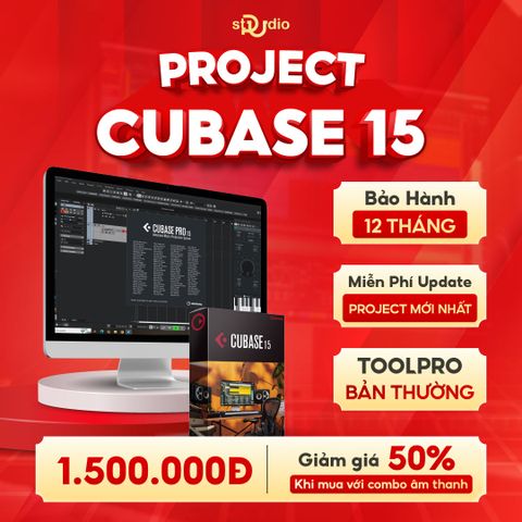 Dịch vụ cài đặt Project Cubase 15  - ToolPro bản thường - Auto Tune Pro Livestream (BH 12 tháng trên 1 máy)