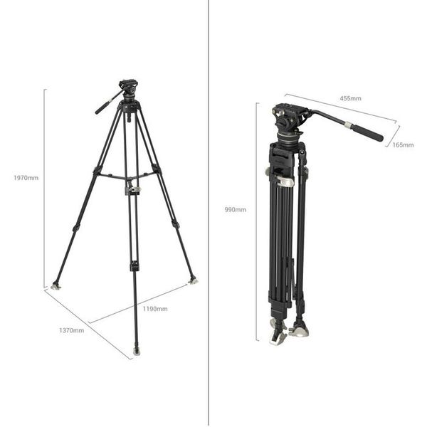 SmallRig FreeBlazer Heavy 3989 - Duty Carbon Fiber Tripod Kit
