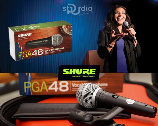 Micro có dây cầm tay Shure PGA48-LC Cardiod Dynamic