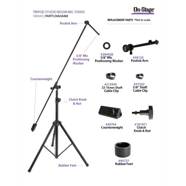 Chân Microphone ON-STAGE SB9600 TRIPOD STUDIO