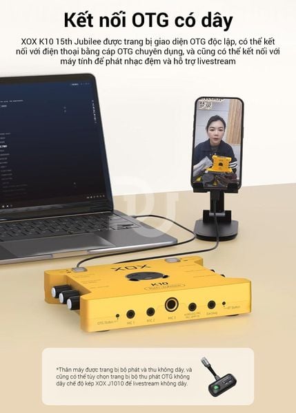 Sound card XOX K10 15th Jubilee bản mới nâng cấp thế hệ mới 2025