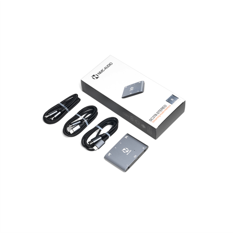 Box livestream 2 chiều Stereo PK NMC Audio (Type C và Lightning) Dây livestream Stereo 2 chiều