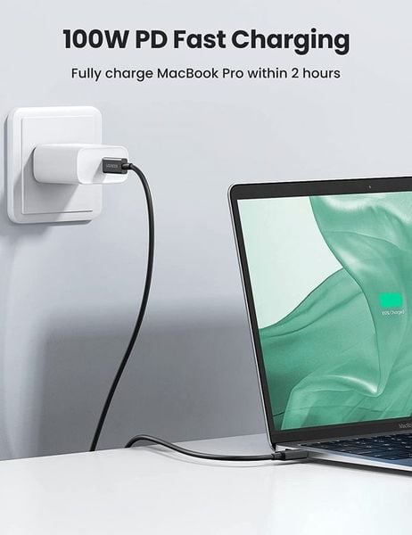 Cáp USB Type-C Thunderbolt 4 Dài 0.8M Hỗ Trợ 8K@60Hz Ugreen 30389