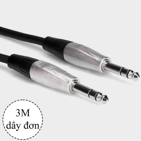 Cáp Hosa Pro 6.5mm ra 6.5mm - Stereo Interconnect Dual (3m dây đơn)