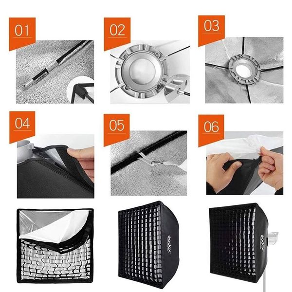 Softbox Tổ Ong Grid Godox 60x60cm Bowen mount FW6060