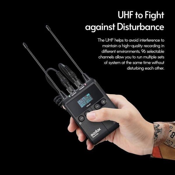 Microphone không dây Godox WMicS1 Kit 2