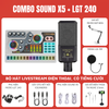 Bộ Livestream Soundcard X5 - Micro livestream LGT 240