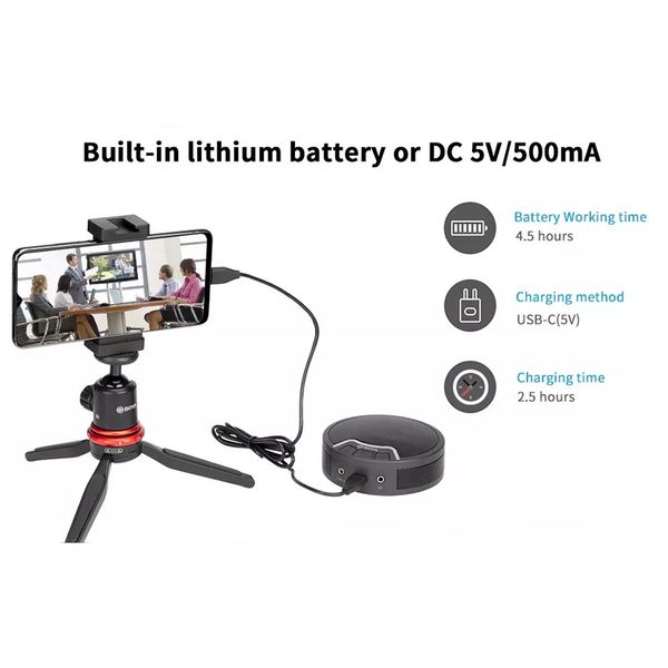 Micro hội nghị trực tuyến Boya BY-BMM300 - Micro có dây để bàn