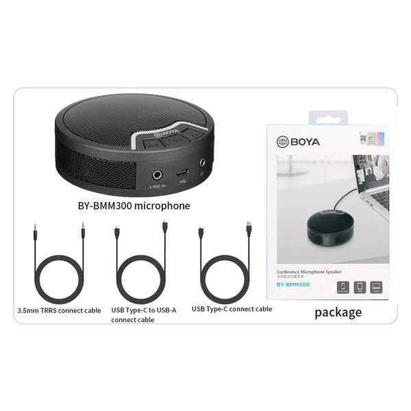 Micro hội nghị trực tuyến Boya BY-BMM300 - Micro có dây để bàn