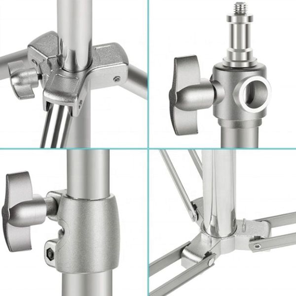 Chân Đèn J288S Pro New inox - Chân đèn inox cứng cáp