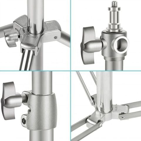 Chân Đèn J288S Pro New inox - Chân đèn inox cứng cáp