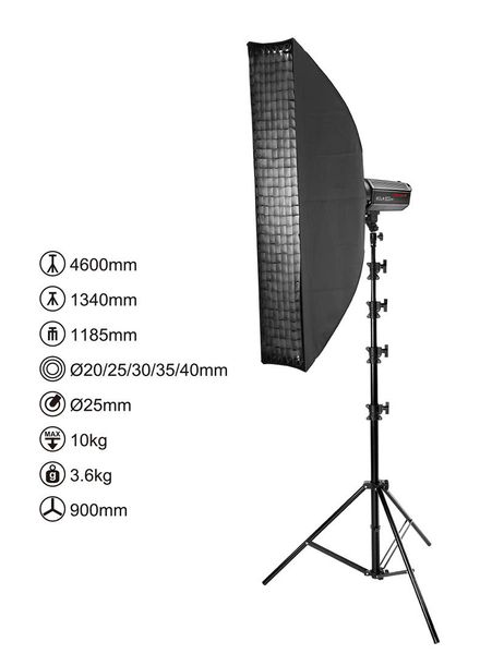 Chân đèn quay phim,chụp ảnh MZ4800 inox