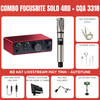 Bộ thu âm Focusrite Scarlett Solo (Gen 4) - Micro thu âm CQA 3318