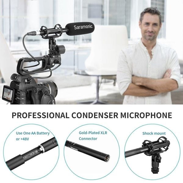 Micro thu âm Shotgun Saramonic Sound Bird V1 - Micro thu âm chuyên dụng