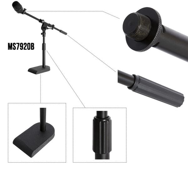 Chân Microphone On-Stage MS7920B BASS DRUM/BOOM COMBO STAND