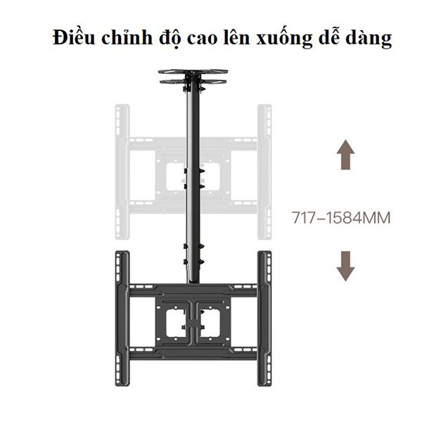 Giá treo Tivi Thả Trần Ergotek E555