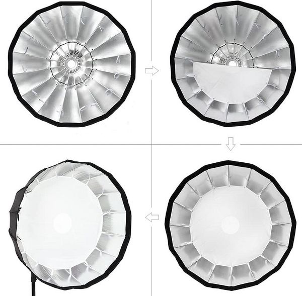Softbox Parabolic Tháo Ráp Nhanh Triopo KP2 90 Gird Tổ Ong