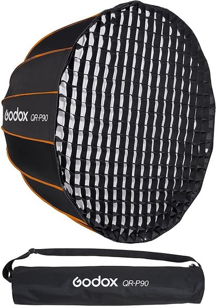 Softbox Godox QR-P90+ Quick Parabolic with Bowens Mount kèm lưới tổ ong