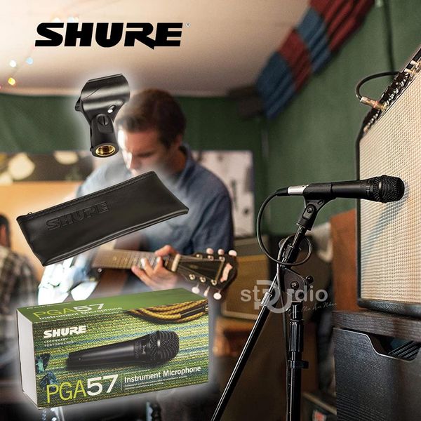 Micro thu âm nhạc cụ Shure PGA57-LC Cardiod Dynamic