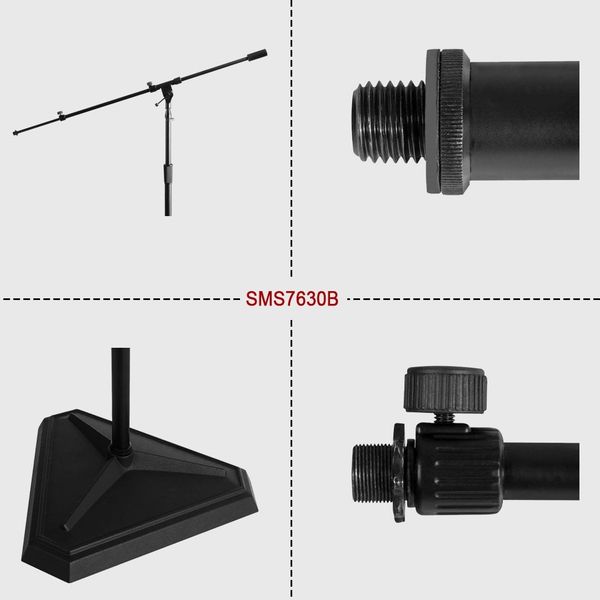 Chân Microphone ON-STAGE SMS7630B HEX BASE STUDIO BOOM MICROPHONE STAND