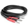 Hosa Stereo Interconnect Dual 1/4'' TRS to Same