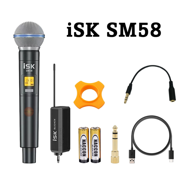 Micro thu âm ISK SM58 - Micro không dây