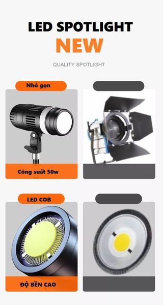 Đèn LED Spotlight Giả Nắng YM80 Bi-Colour 50W Đèn Chụp Chân Dung Sản Phẩm