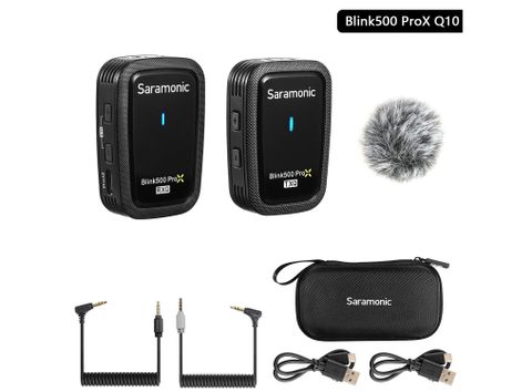 Bộ micro không dây Saramonic Blink500 ProX Q10 cổng 3.5mm