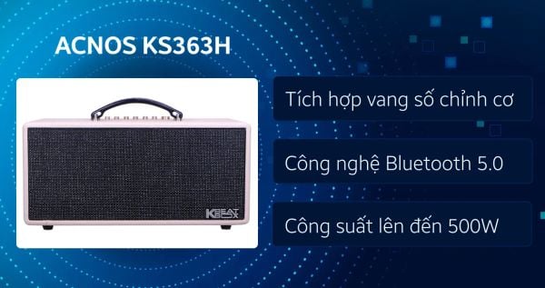 Loa Karaoke Xách Tay Acnos KS363H