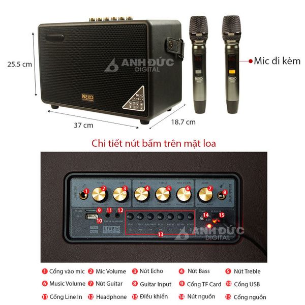Loa Karaoke Xách Tay NEKO NK02
