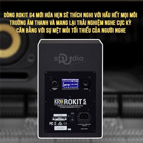 Loa kiểm âm KRK ROKIT 5G4 - Monitor Studio KrK ( TRẮNG )