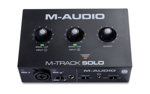 Combo Thu Âm Soundcard M-Audio M-TRACK SOLO và Micro AT2020 Audio Technica
